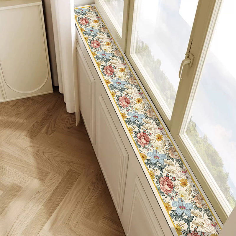 Floral Decorative Window Sill Mat