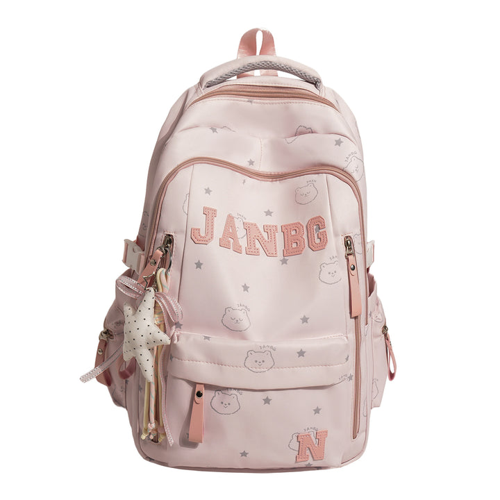 Casual Character-Embellished Backpack Kalsten