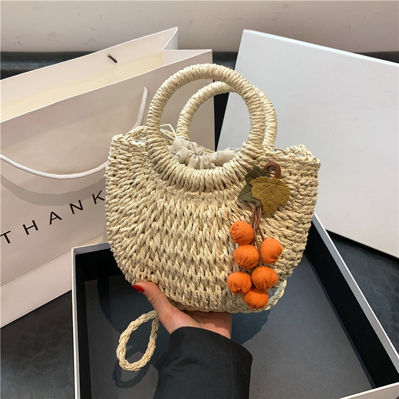 Handcrafted Woven Straw Tote