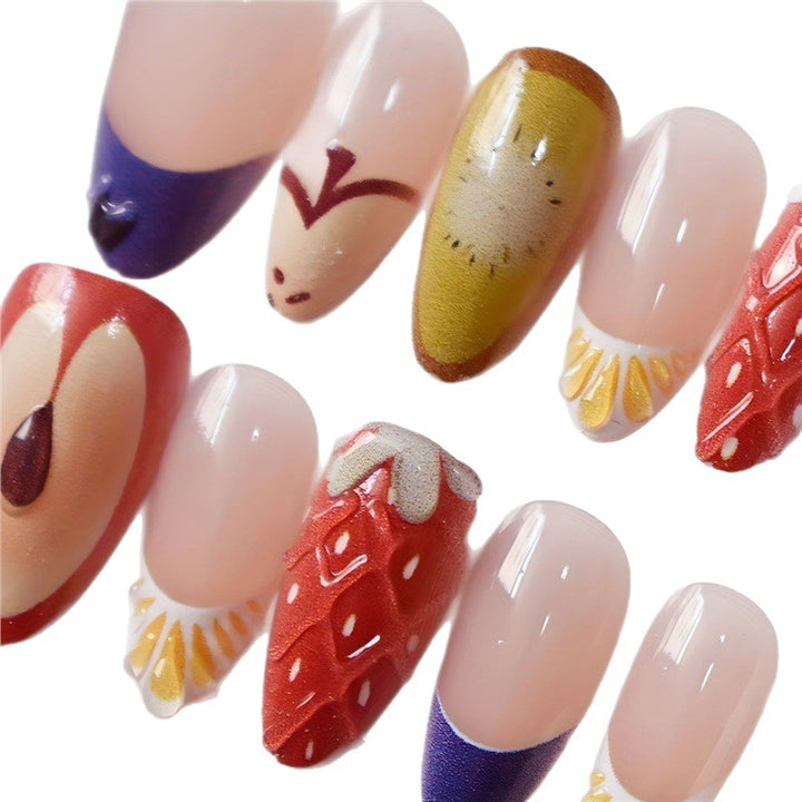 Artistic Fruit-Themed Press-On Nails Kalsten