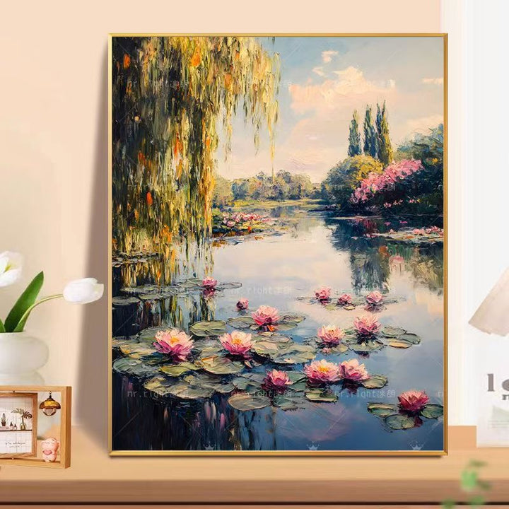 Floral Landscape Oil Painting Wall Art Kalsten
