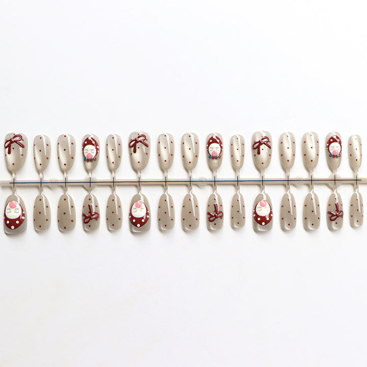 Festive Themed Press-On Nail Decor Kalsten