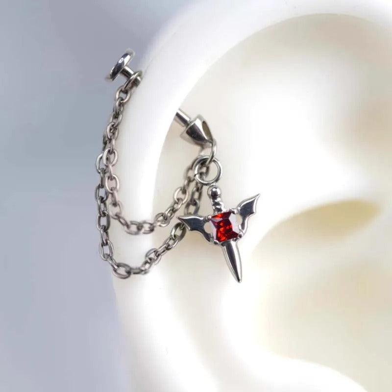 Heart-Inspired Cross Dangle Earrings Kalsten