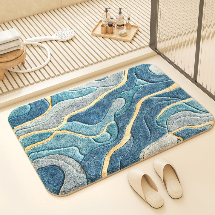 Colorful Geometric Design Bath Mat Kalsten
