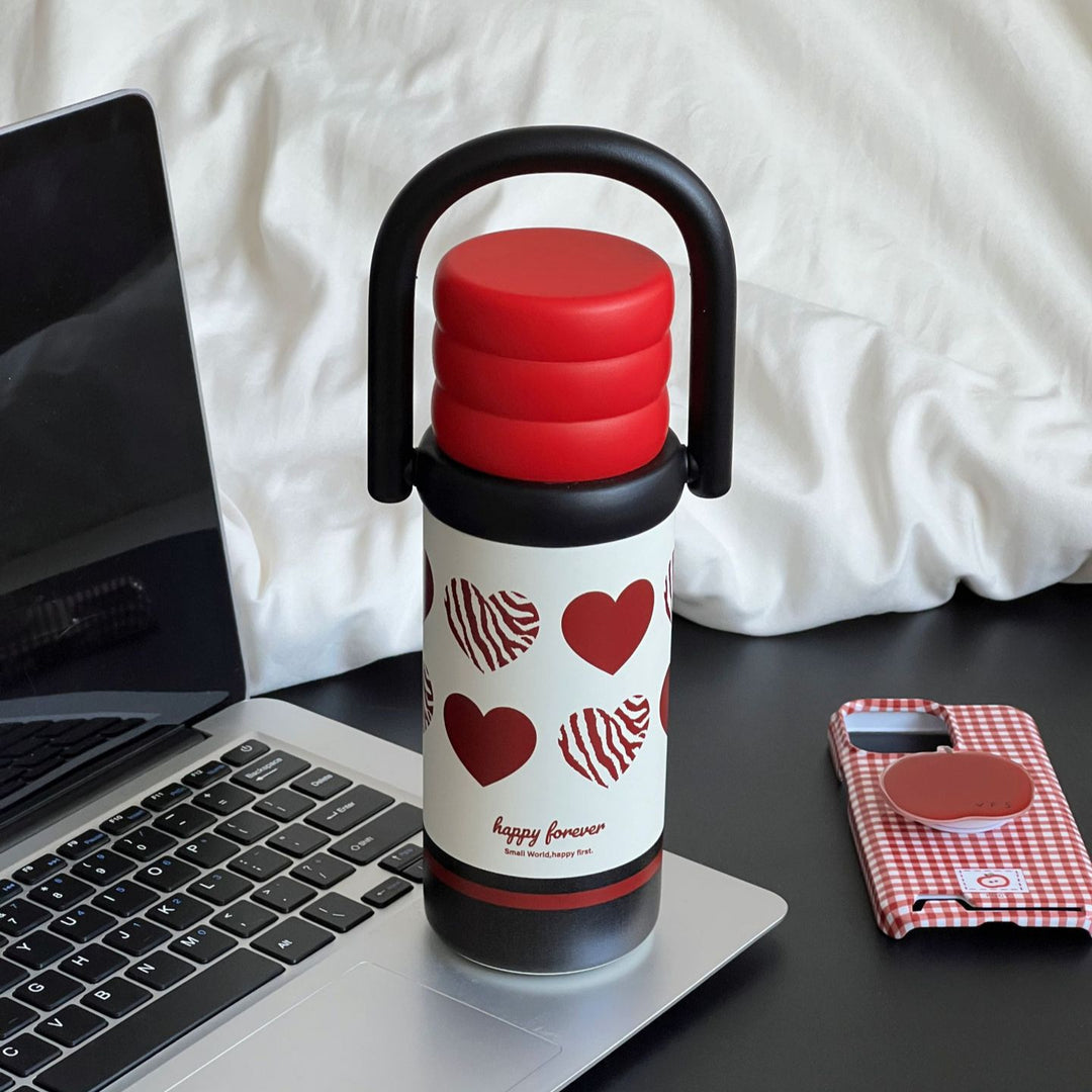 Ladies Insulated Drink Bottle with Design and Practical Handle Kalsten