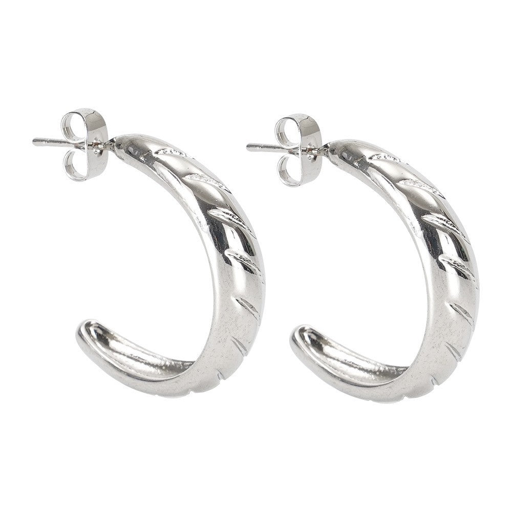 Sleek Curved Huggie Earrings Kalsten