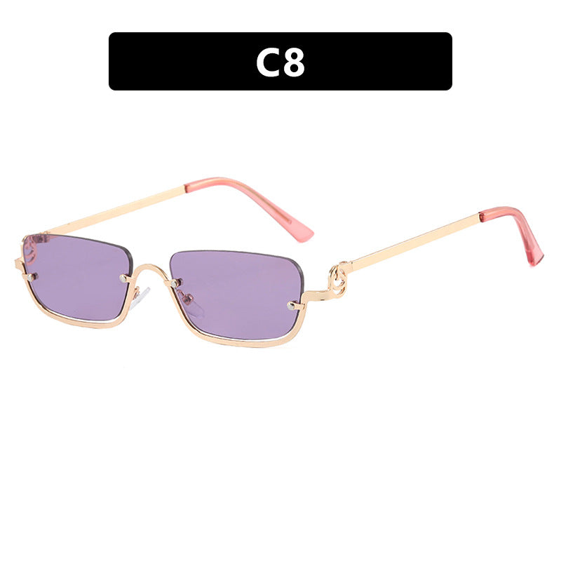 Women Fashionable Square Sunglasses with Elegant Metal Frame Kalsten