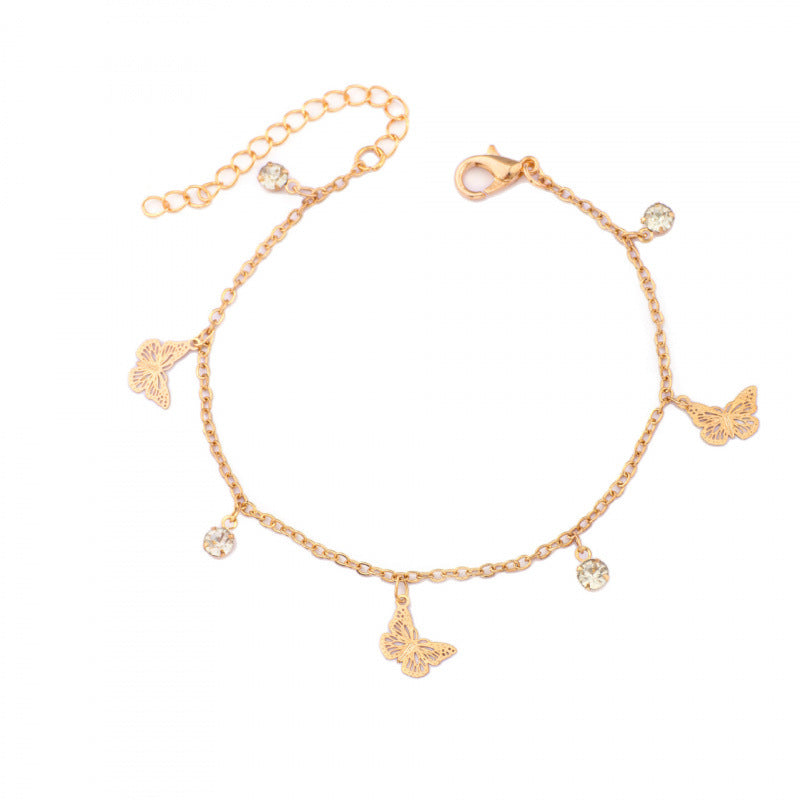 Butterfly Charm Anklet Kalsten