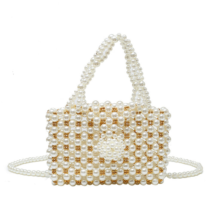 Pearl-Embellished Handbag