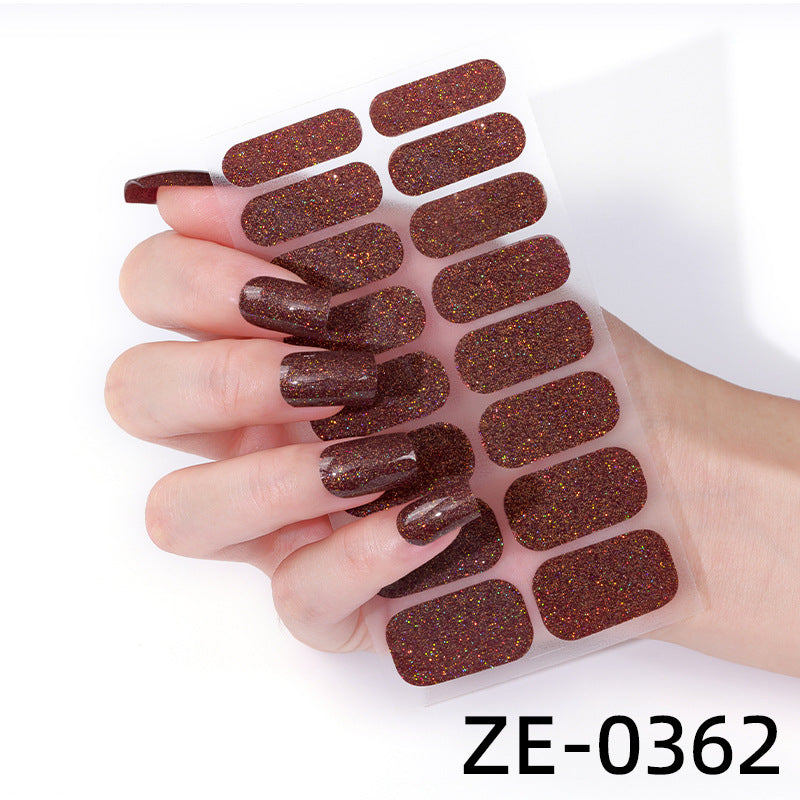 Glittering Nail Art Wraps