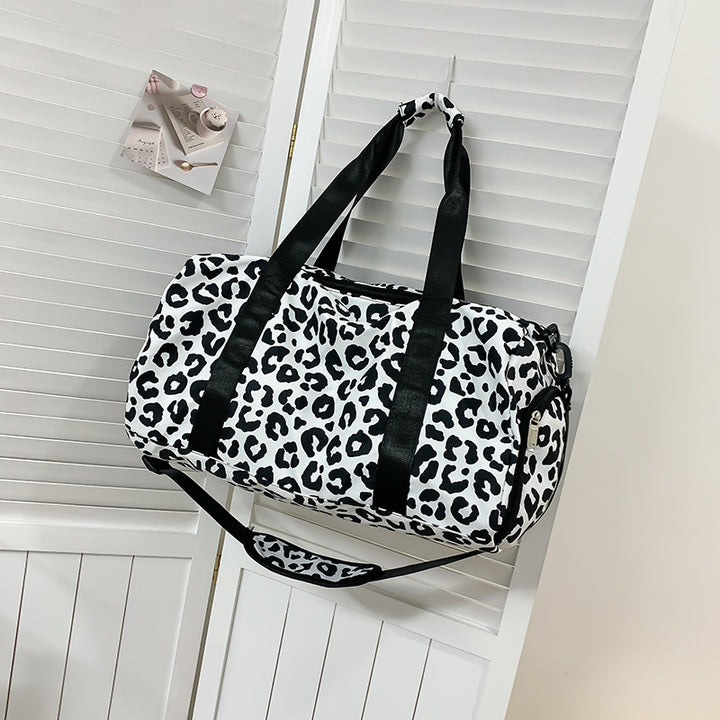 Fashionable Zebra Patterned Gym Duffle Bag Kalsten