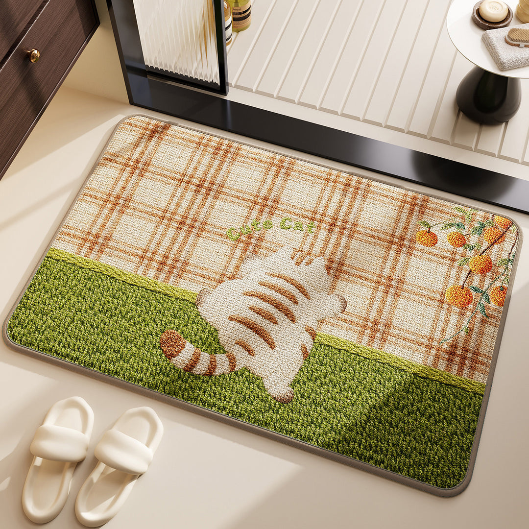 Playful Dog-Themed Bath Mat Kalsten