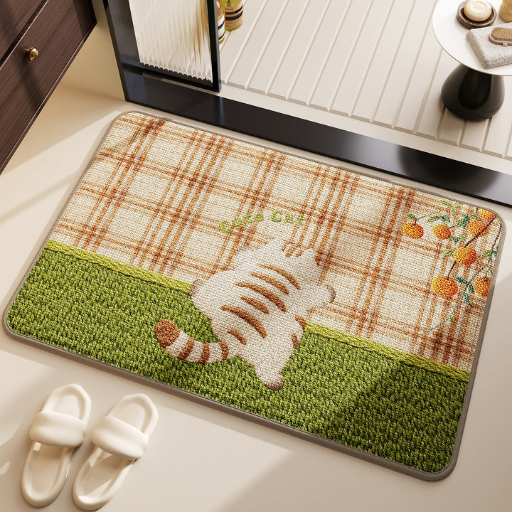 Playful Dog-Themed Bath Mat Kalsten