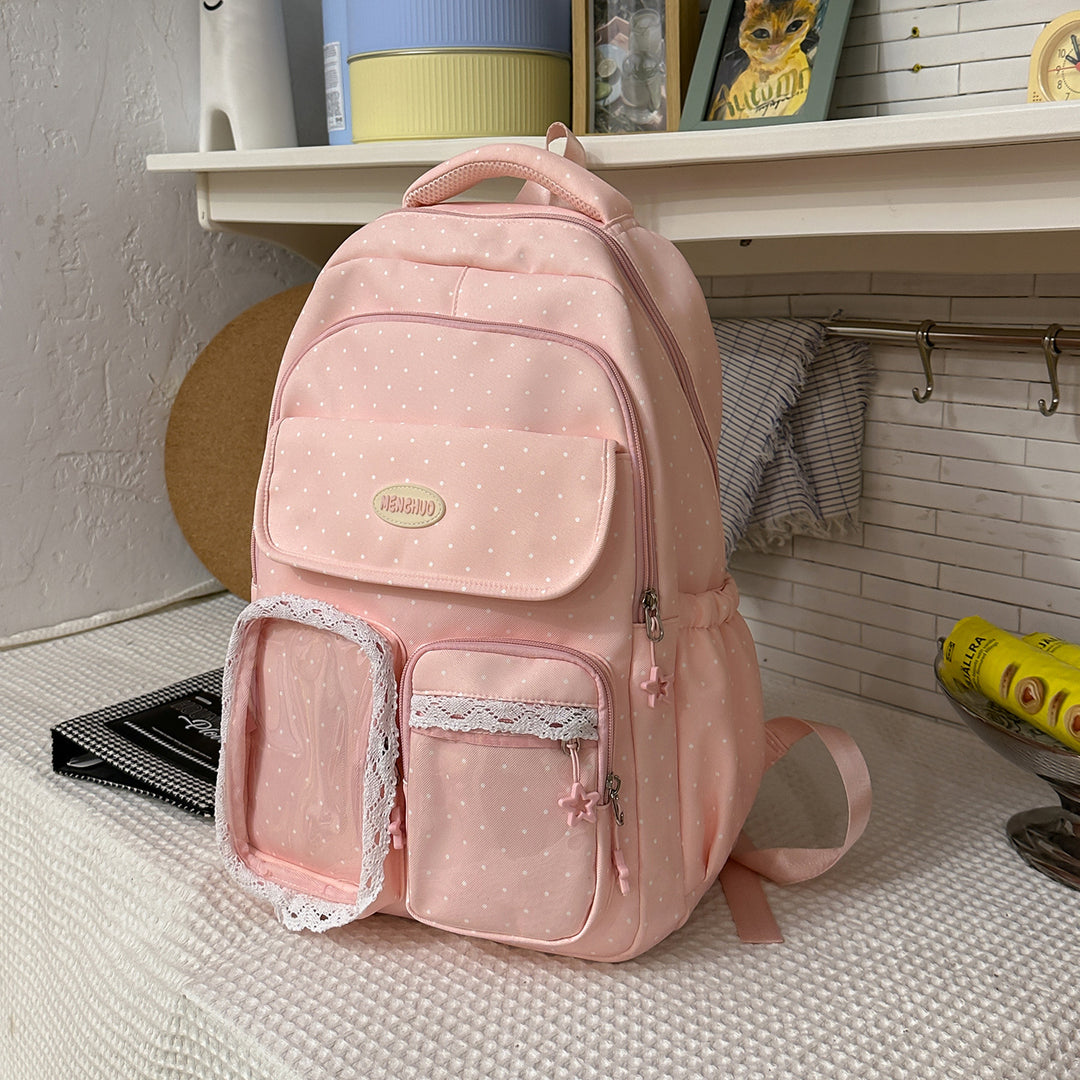 Stylish Multi-Pocket Patterned Backpack Kalsten