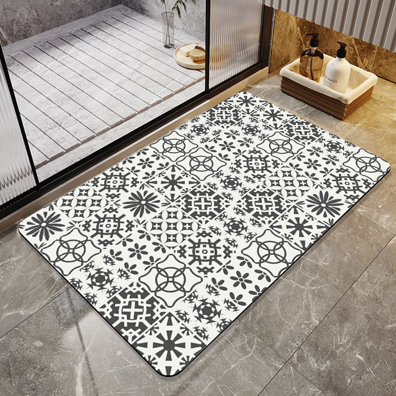 Abstract Modern Bath Mat Kalsten