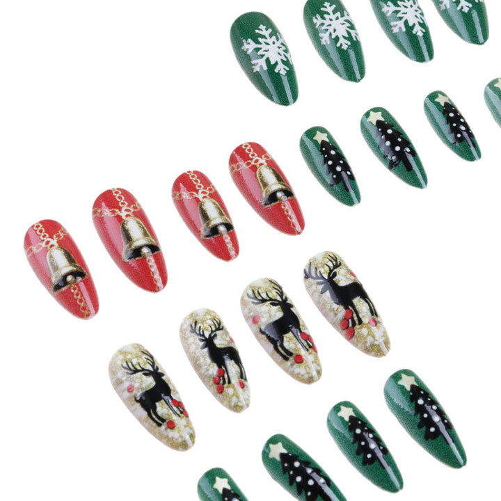 Festive Themed Press-On Nail Art Kalsten