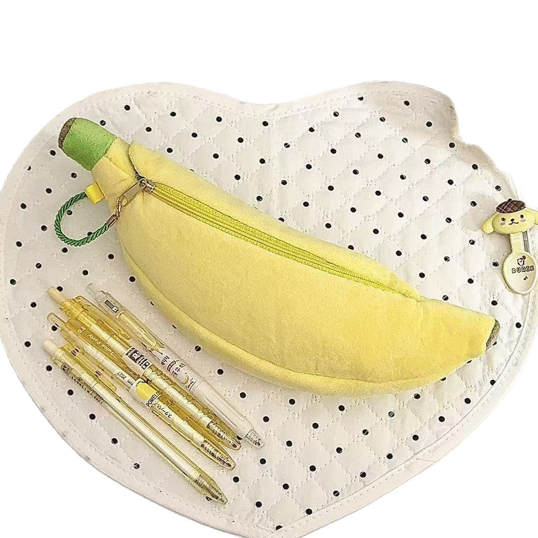 Cute Plush Banana Pencil Case