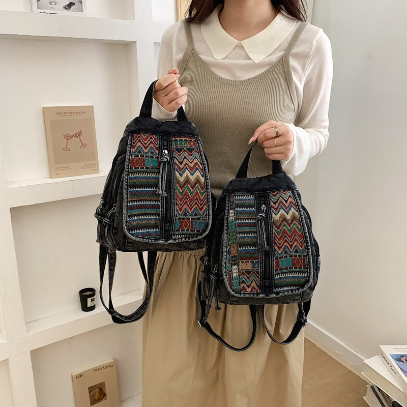 Stylish Ethnic Patterned Backpack Kalsten