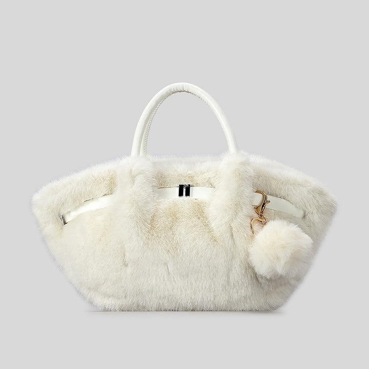 Plush Faux Fur Handbag