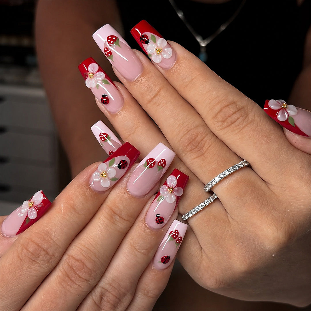 Floral Art Press-On Nail Set Kalsten