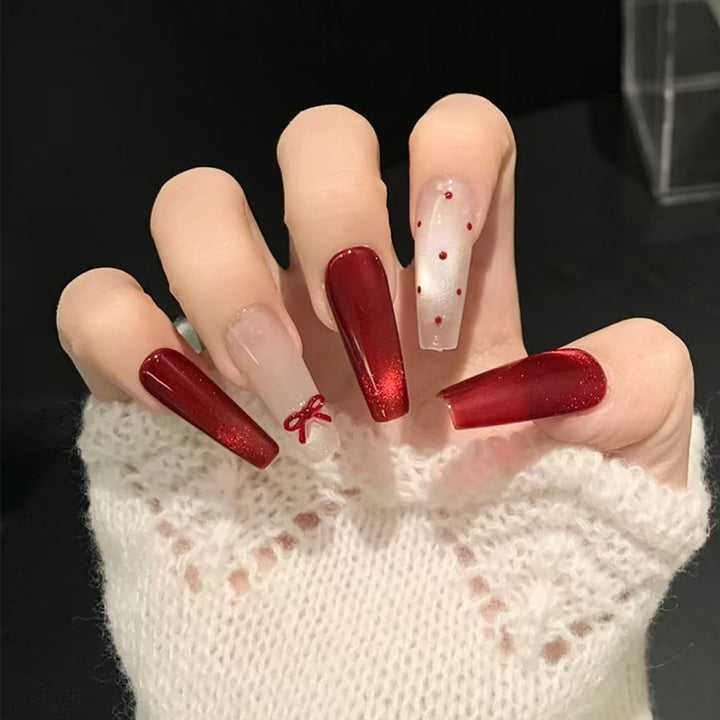 Festive Artistic Press-On Nail Set Kalsten