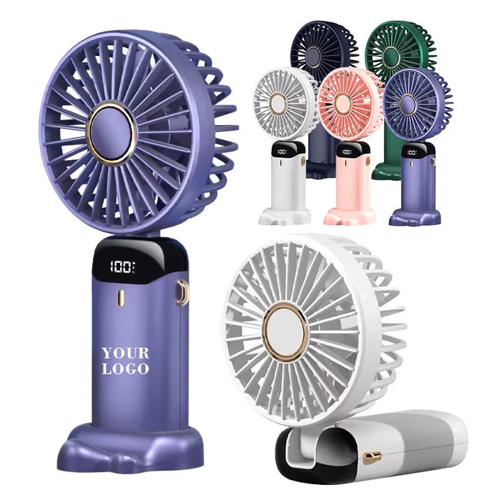 Portable Mini Hand Fan with Digital Display Kalsten
