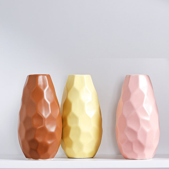 Unique Geometric Ceramic Vase Kalsten