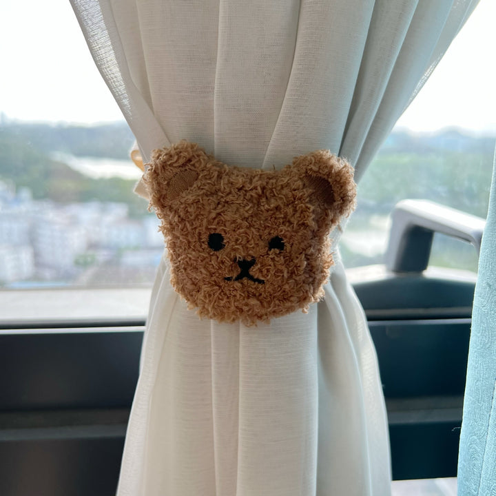 Plush Teddy Curtain Tieback
