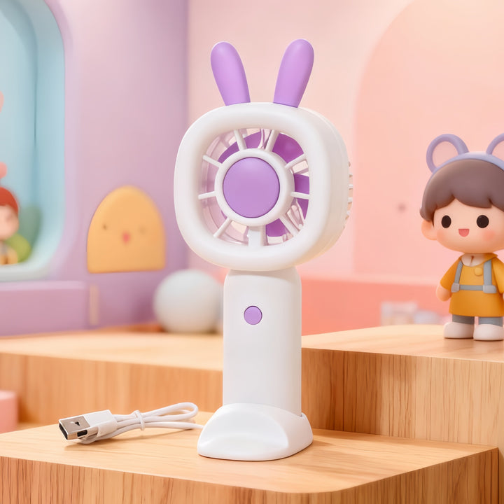 Ladies' portable mini fan in playful bunny design Kalsten