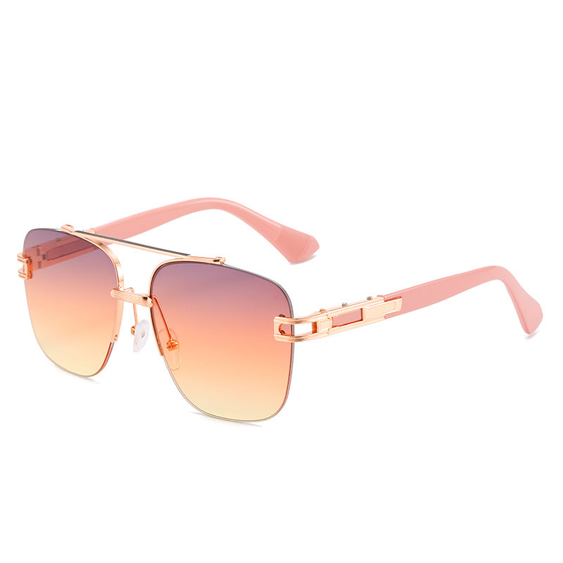 Women's fashionable square sunglasses with elegant metal frame Kalsten