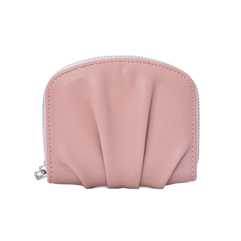 Sophisticated Textured Leather Coin Pouch Kalsten