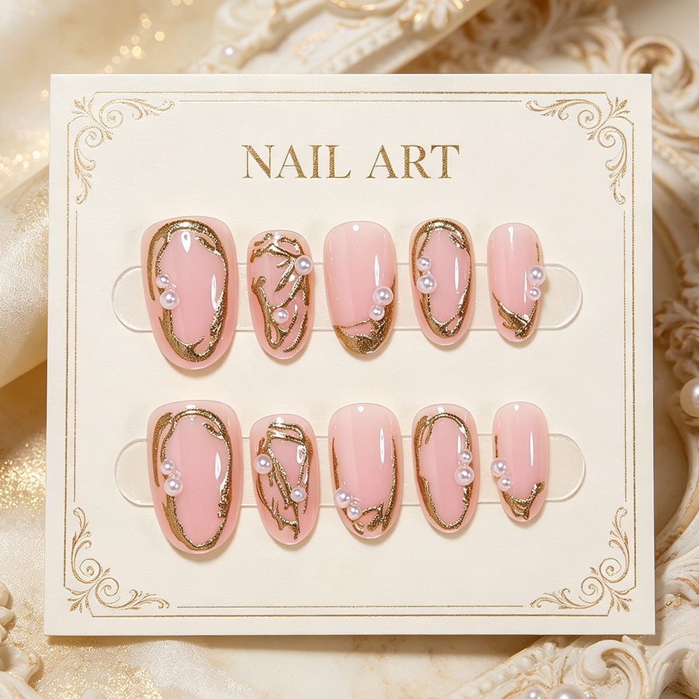 Elegant Gold Foil Nail Art Set Kalsten