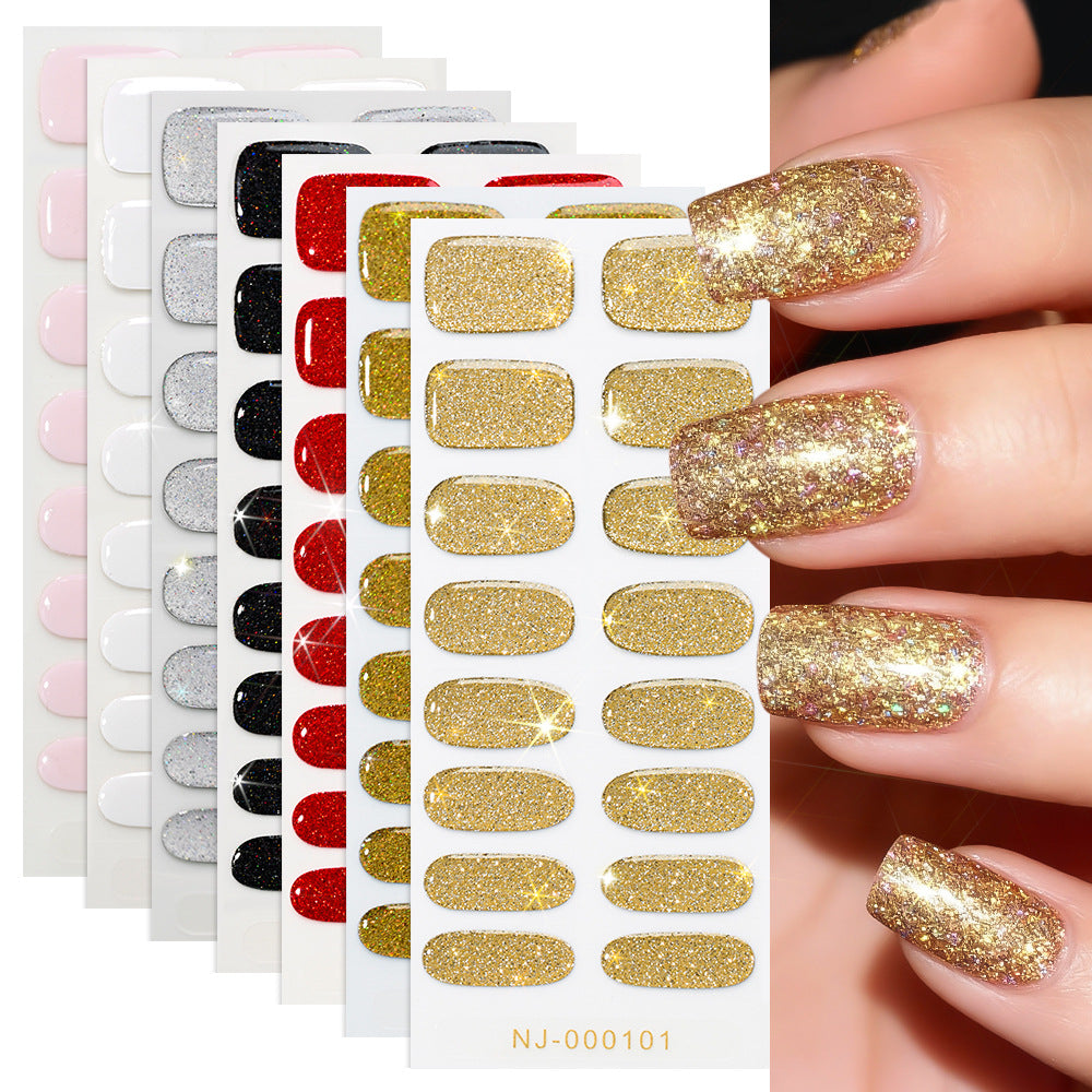 Sparkling Glitter Press-On Nail Set