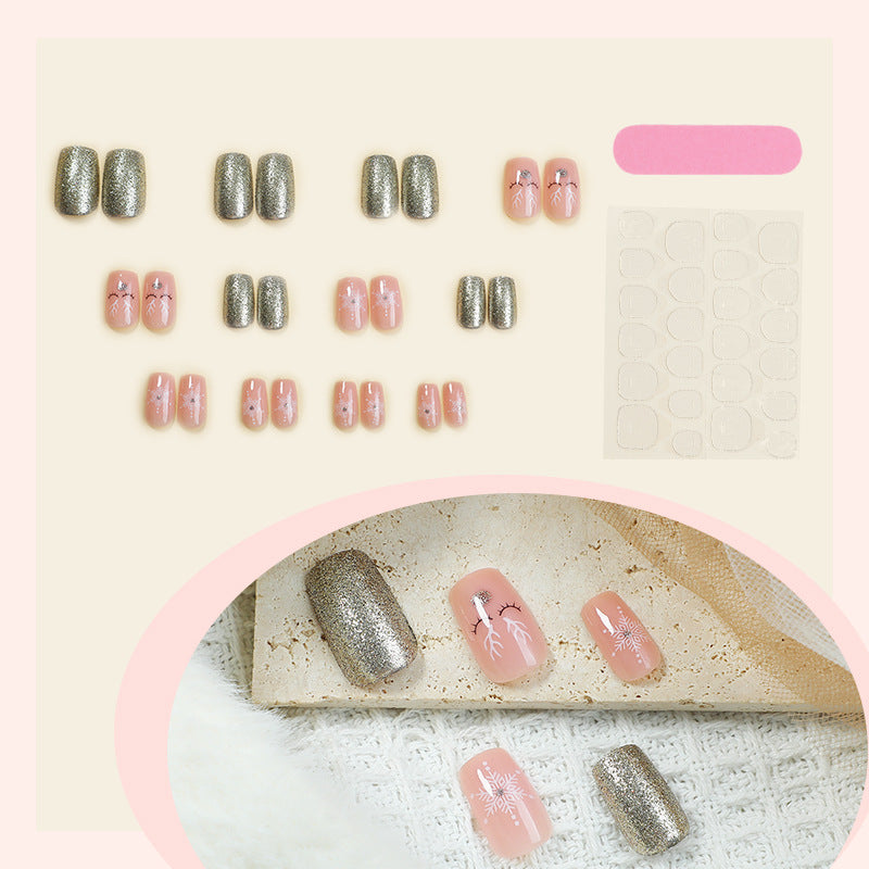 Glittery Press-On Nail Collection Kalsten