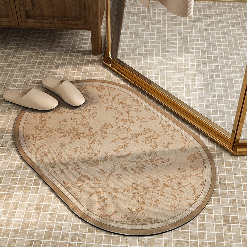 Ornate Floral Shower Mat Kalsten