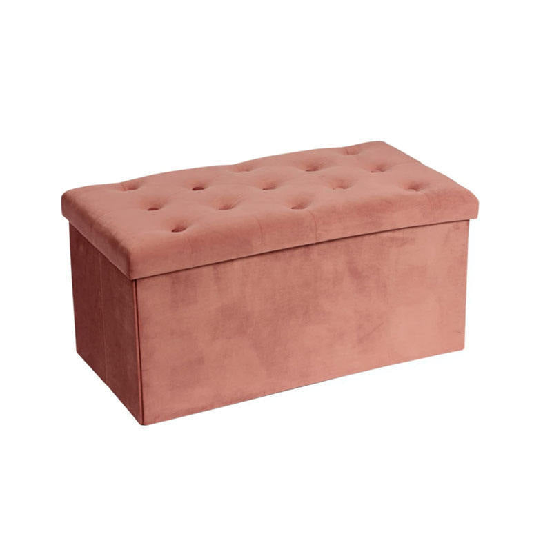 Stylish Velvet Storage Ottoman Kalsten