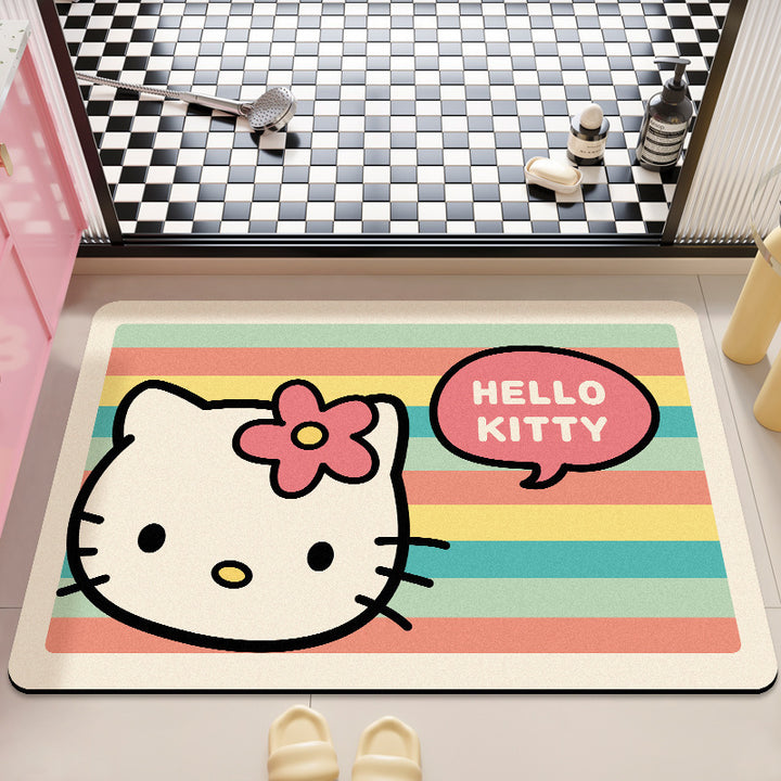 Hello Kitty Plush Bath Mat for Bathrooms