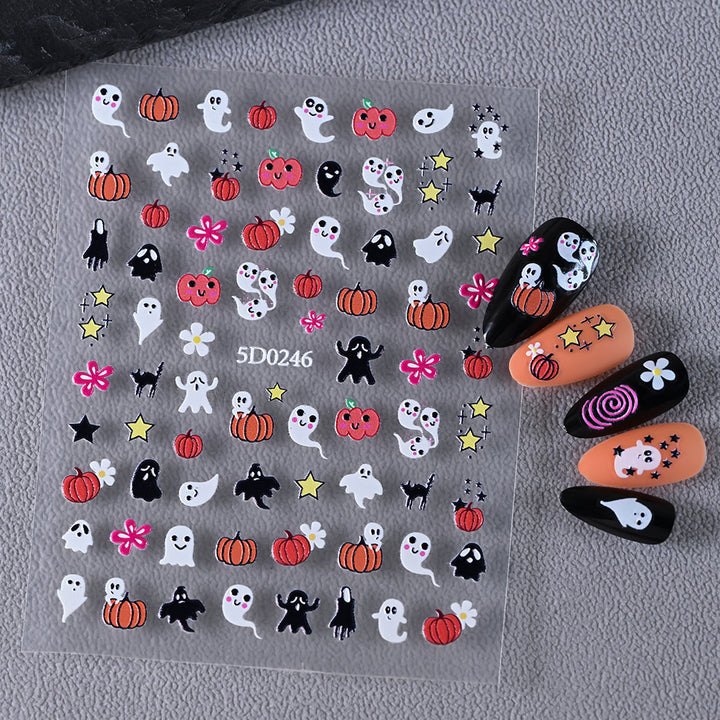 Halloween-Themed Nail Art Sticker Set