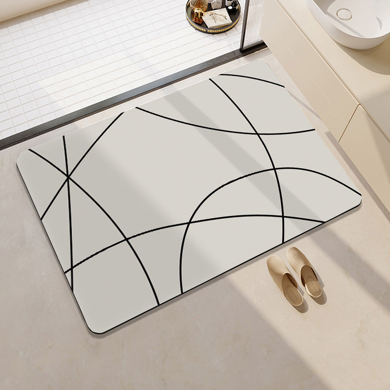 Geometric Pattern Soft Memory Foam Bath Mat Kalsten