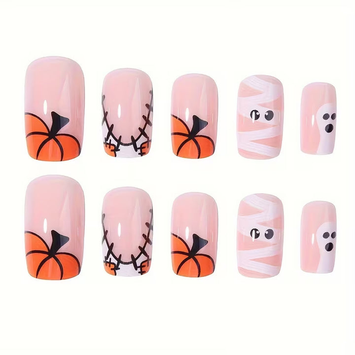 Festive Halloween Press-On Nail Art Set Kalsten