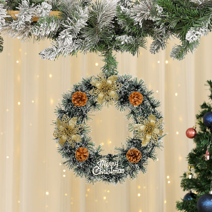 Festive Reindeer Door Wreath Decoration Kalsten