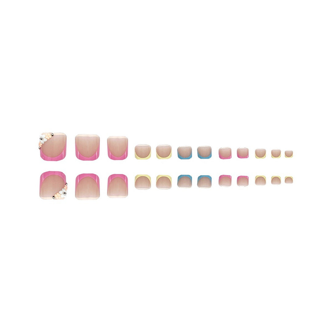 Floral Embellished Press-On Nail Set Kalsten