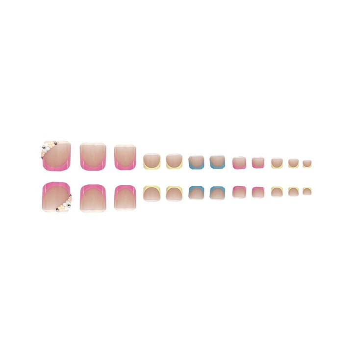 Floral Embellished Press-On Nail Set Kalsten