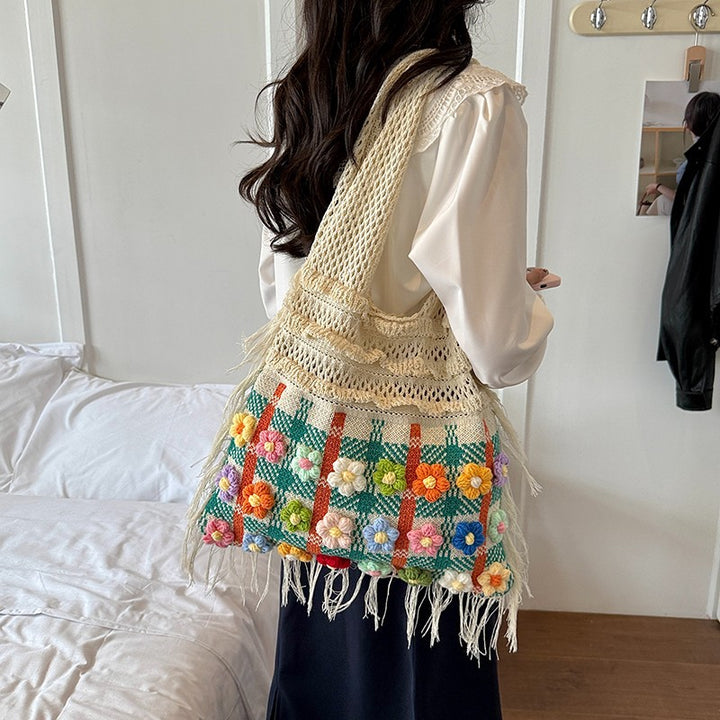 Handcrafted Floral Crochet Tote Kalsten