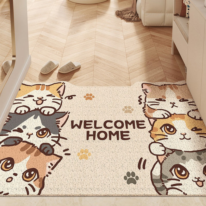 Cute Bear-Themed Welcome Mat