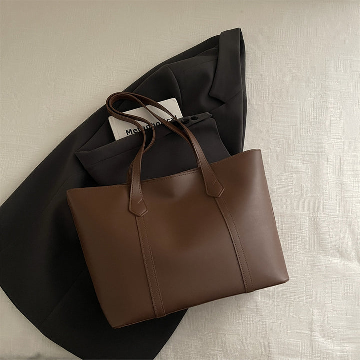Sleek Minimalist Leather Tote Bag
