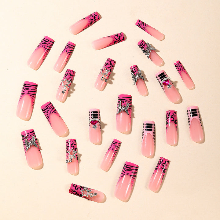 Glamorous 3D Glitter Nail Art Extensions Kalsten