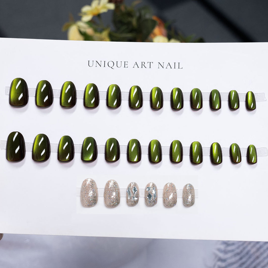 High Shine Press-On Nail Art