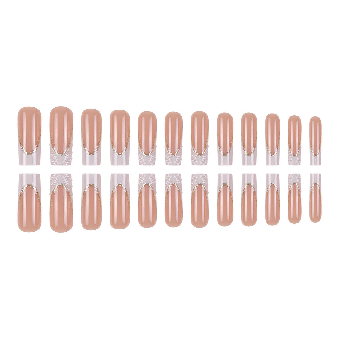 Decorative Long Press-On Nail Extensions Kalsten