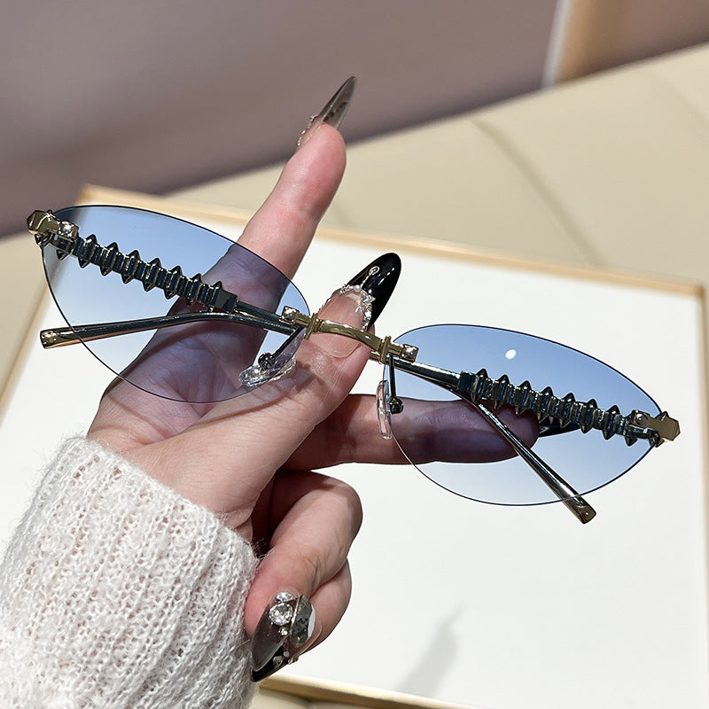 Women's fashionable glasses with elegant golden frame Kalsten